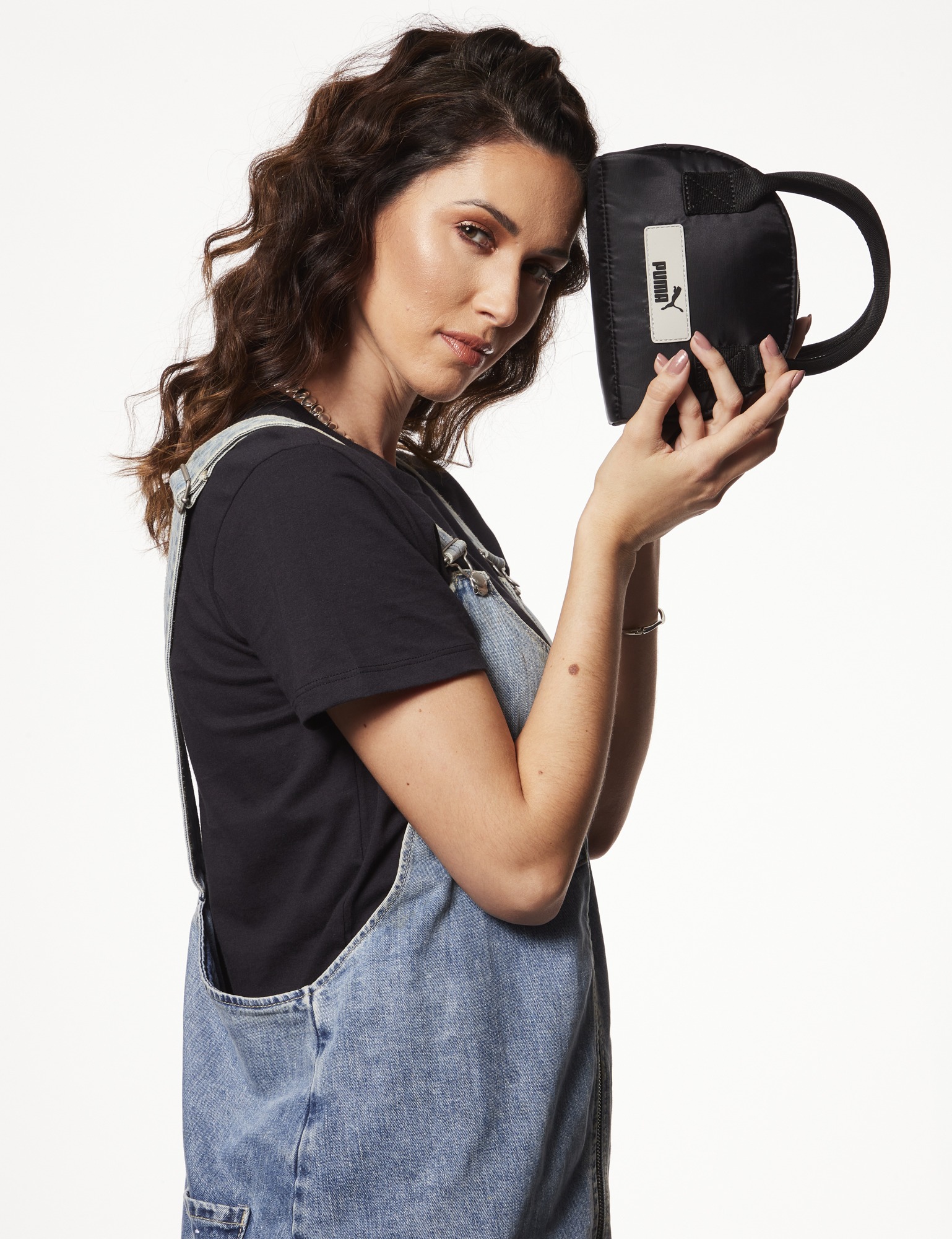 Model holding a bag